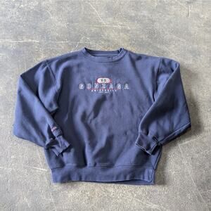 Vintage Gonzaga Bulldogs Crewneck Sweatshirt Mens S Blue Embroidered Jansport